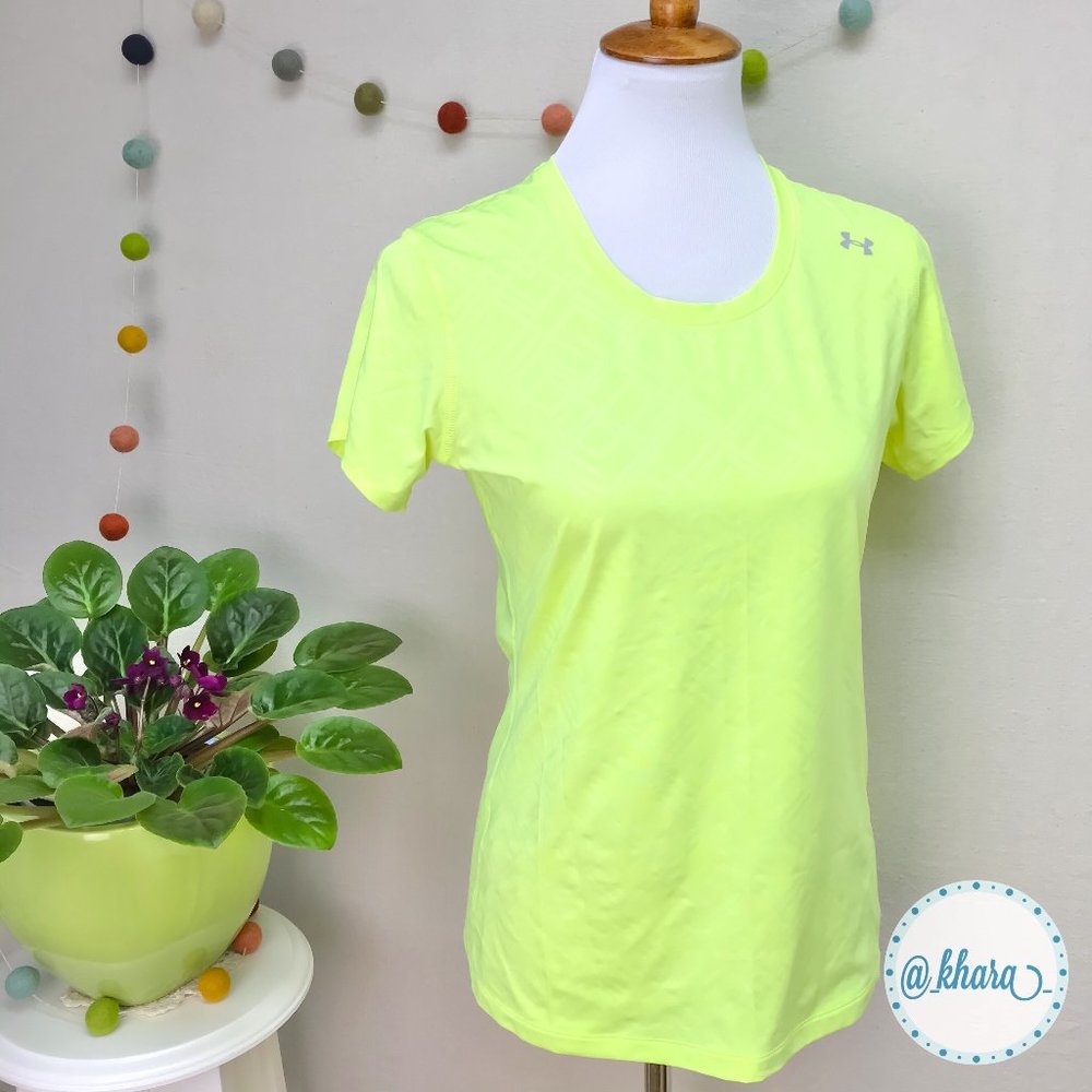 Hi-Vis UA Heatgear Short Sleeve Sport Top